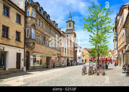 BAYREUTH, Deutschland - ca. MAI 2016: Bayerische Stadt Bayreuth im Sommer. Bayreuth, Deutschland Stockfoto