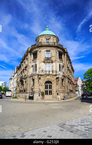 BAYREUTH, Deutschland - ca. MAI 2016: Bayerische Stadt Bayreuth im Sommer. Bayreuth, Deutschland Stockfoto