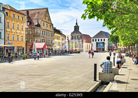 BAYREUTH, Deutschland - ca. MAI 2016: Bayerische Stadt Bayreuth im Sommer. Bayreuth, Deutschland Stockfoto