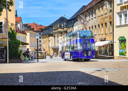 BAYREUTH, Deutschland - ca. MAI 2016: Bayerische Stadt Bayreuth im Sommer. Bayreuth, Deutschland Stockfoto