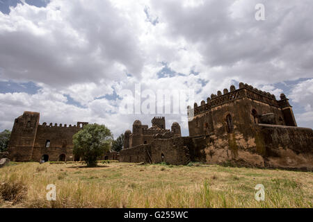 Königliche Gehege Schloss und andere historische Denkmäler Gondar, Äthiopien Stockfoto