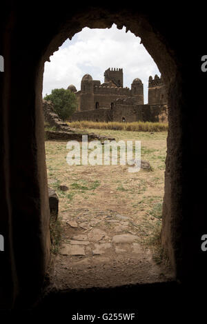 Königliche Gehege Schloss und andere historische Denkmäler Gondar, Äthiopien Stockfoto