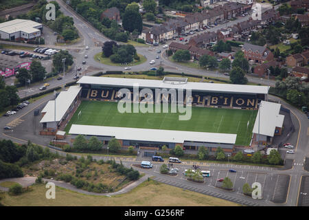 Eine Luftaufnahme des Pirelli-Stadion, Heimat des Burton Albion FC Stockfoto