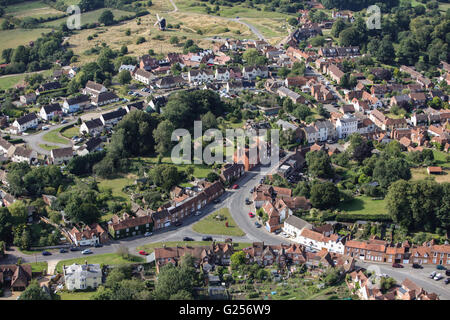 Eine enge Luftaufnahme von Buckinghamshire Dorf von Brill Stockfoto