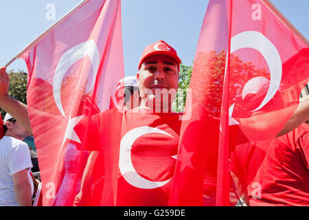 Türkisch-Amerikaner beteiligen "The Frieden und Solidarität zu Fuß" - Washington, DC USA Stockfoto