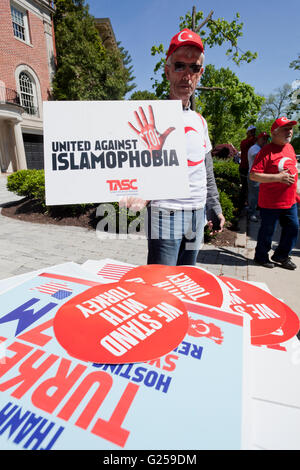 Türkisch-Amerikaner beteiligen "The Frieden und Solidarität zu Fuß" - Washington, DC USA Stockfoto