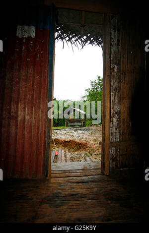 Remoyacu Haus. Matses reservieren. Amazon. Peru Stockfoto