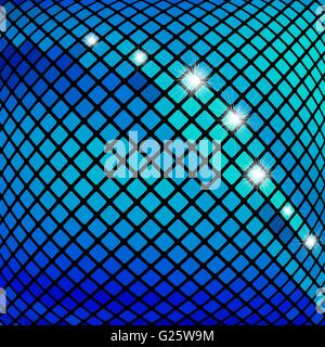 Schöne blaue Mosaik Stock Vektor