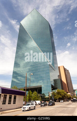 Brunnen-Platz-Gebäude in Dallas, USA Stockfoto