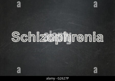 Medizinisches Konzept: Schizophrenie auf Tafel Hintergrund Stockfoto