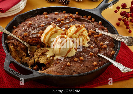 Snickerdoodle Pfanne Kuchen Stockfoto