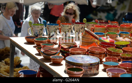 Mallorca, Spanien. 4. Mai 2016. Der traditionelle Bauernmarkt, der immer mittwochs in Sineu auf Mallorca, Spanien, 4. Mai 2016 stattfindet. Foto: Jens Kalaene/Dpa/Alamy Live News Stockfoto