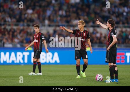 Roma, Italien. 21. Mai 2016. Keisuke Honda (Mailand) Fußball: Italien 'TIM Cup' final match zwischen AC Mailand 0-1 Juventus FC im Stadio Olimpico di Roma in Rom, Italien. © Mutsu Kawamori/AFLO/Alamy Live-Nachrichten Stockfoto