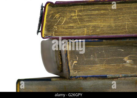 Bücherstapel gestapelt Stockfoto