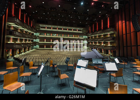 Salle Louis-Frechette Hall ist in der Grand Theatre de Quebec Kunstkomplex in Québec (Stadt), 6. April 2016 abgebildet. Grand Theatre Stockfoto