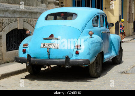 Amerikanische Oldtimer in Havanna, Kuba Stockfoto