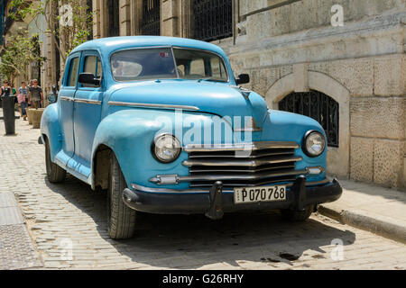 Amerikanische Oldtimer in Havanna, Kuba Stockfoto