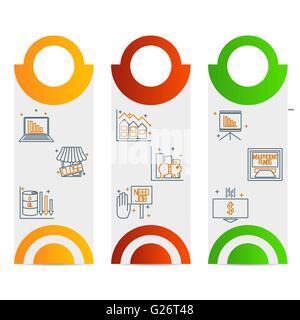 Stellen Sie Icons über ein Thema von Wirtschaftskrise Stock Vektor