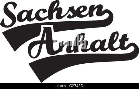 Sachsen-Anhalt Stock Vektor