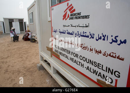 MSF psychischen Aktivitäten in Khanaqin Flüchtlingslager im Norden des Irak. Stockfoto