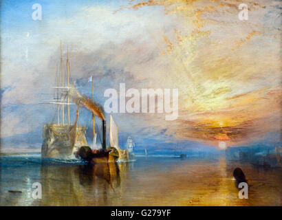 Die Fighting Temeraire von JMW Turner, Öl auf Leinwand, 1839. Stockfoto