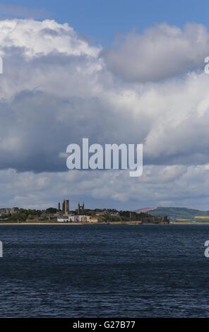Blick von Osten Sands Beach und St Andrews skyline Fife Schottland Mai 2016 Stockfoto