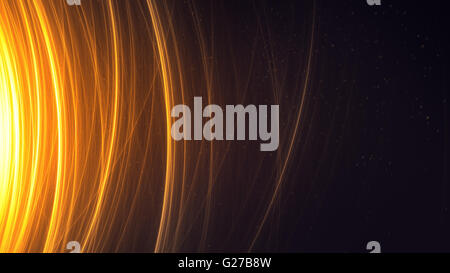 Elegante leuchtenden Strahlen Stockfoto