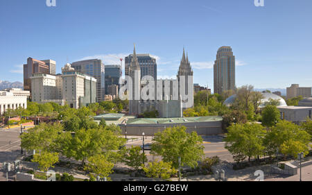 Salt Lake City Utah Innenstadt Architektur und Sehenswürdigkeiten. Stockfoto