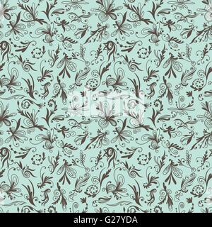 Niedliche elegante romantische nahtlose Textur mit klassischen geschweiften Ornamente für Hochzeit, Tapete, Textil-design Stock Vektor