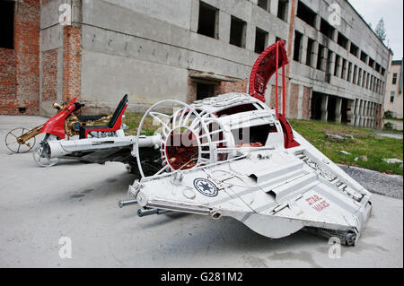 Podol, Ukraine - 19. Mai 2016: handgemachte Raum Flugmaschine Star Wars Stockfoto