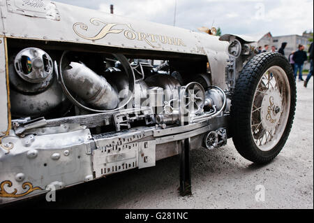 Podol, Ukraine - 19. Mai 2016: Handgemachte Vintage retro-klassischen Sportwagen. Stockfoto