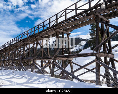 Idarado Mine Website, San Juan Skyway, US-550, Million Dollar Highway, Colorado. Stockfoto