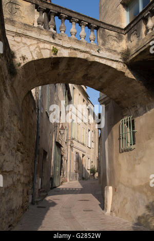 Uzes Dorf, Provence, Frankreich, Europa Stockfoto