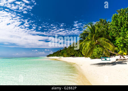 Herrliche Strand Landschaft auf den Malediven Stockfoto