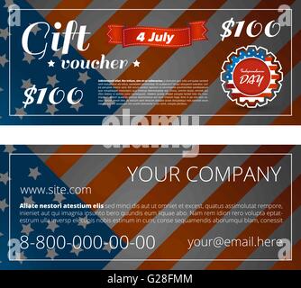 Geschenk Gutschein design Stock Vektor