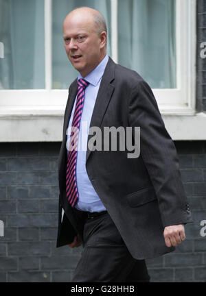 London, UK, 15. September 2015: Chris Grayling MP, Führer des House of Commons und Lord Präsident des Rates, gesehen an der Kabinettssitzung in der Downing Street, London Stockfoto