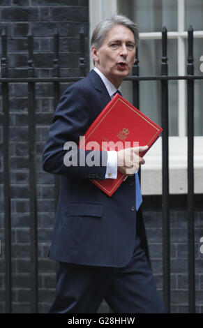 London, UK, 15. September 2015: Philip Hammond MP, Minister für auswärtige und Commonwealth-Angelegenheiten, gesehen an der Kabinettssitzung in der Downing Street, London Stockfoto