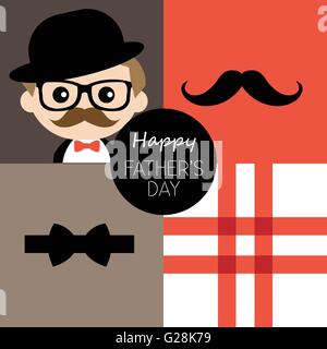 Design-Elemente der Vatertag Stock Vektor