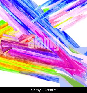 Abstrakte Aquarell Striche Stock Vektor