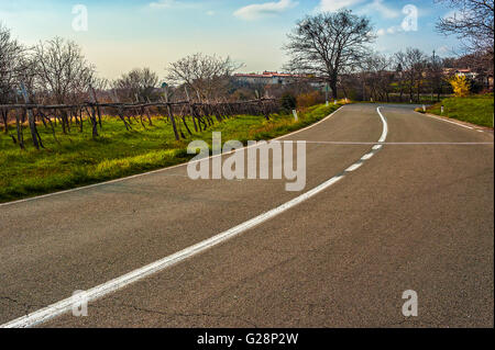 Slowenien-Küste und Karst - Slowenien-Karst-Landschaft Wein-Weg Stockfoto