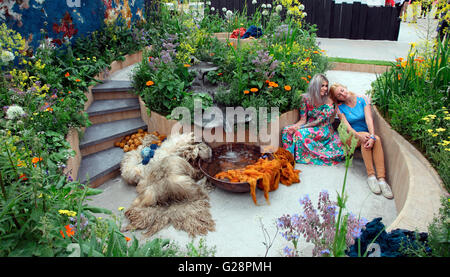 AkzoNobel Geißblatt Blue(s) frisch Garten Claudy Jongstra in Zusammenarbeit mit Stefan Jaspers, RHS Chelsea Flower Show Stockfoto