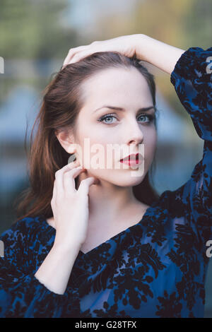 Portrait of a young beautiful woman Stockfoto