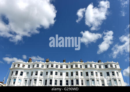 Bow fronted georgischen (Regency) Häuser in Kemptown, Brighton UK Stockfoto