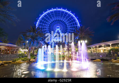 Das Orlando-Eye ist ein Riesenrad von 400 Fuß hoch im Herzen von Orlando und das größte Riesenrad an der Ostküste Stockfoto