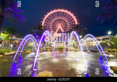 Das Orlando-Eye ist ein Riesenrad von 400 Fuß hoch im Herzen von Orlando und das größte Riesenrad an der Ostküste Stockfoto