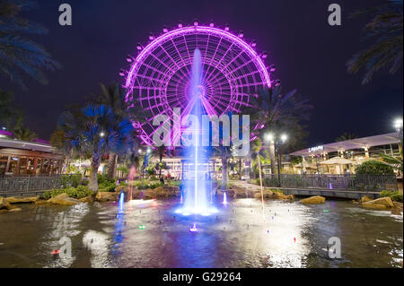 Das Orlando-Eye ist ein Riesenrad von 400 Fuß hoch im Herzen von Orlando und das größte Riesenrad an der Ostküste Stockfoto