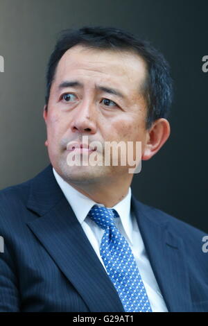 Tokio, Japan. 26. Mai 2016. Masahiko Sakamaki: Eine Pressekonferenz über die Präsentation von Japan Nationalmannschaft offizieller Sportswear für Rio De Janeiro Olympischen Spiele 2016 in Tokio, Japan. Bildnachweis: Sho Tamura/AFLO SPORT/Alamy Live-Nachrichten Stockfoto