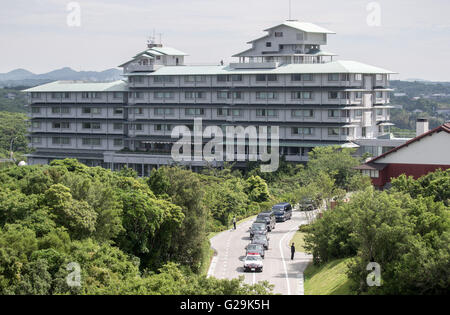 Shima, Japan. 27. Mai 2016. Blick auf das Shima Kanko Hotel dem Ise-Shima G7-Gipfels in Shima, Japan, 27. Mai 2016 stattfinden. Staats- und Regierungschefs der sieben führenden Industrienationen (G7) trafen sich am dem 42. G7-Gipfel vom 26. zum 27. Mai 2016. Foto: Michael Kappeler/Dpa/Alamy Live News Stockfoto