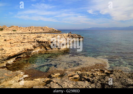 Die wilde Küste der Halbinsel Akamas, Zypern Stockfoto