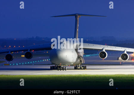 Militärisches Transportflugzeug - Air Force C5 Galaxy Stockfoto